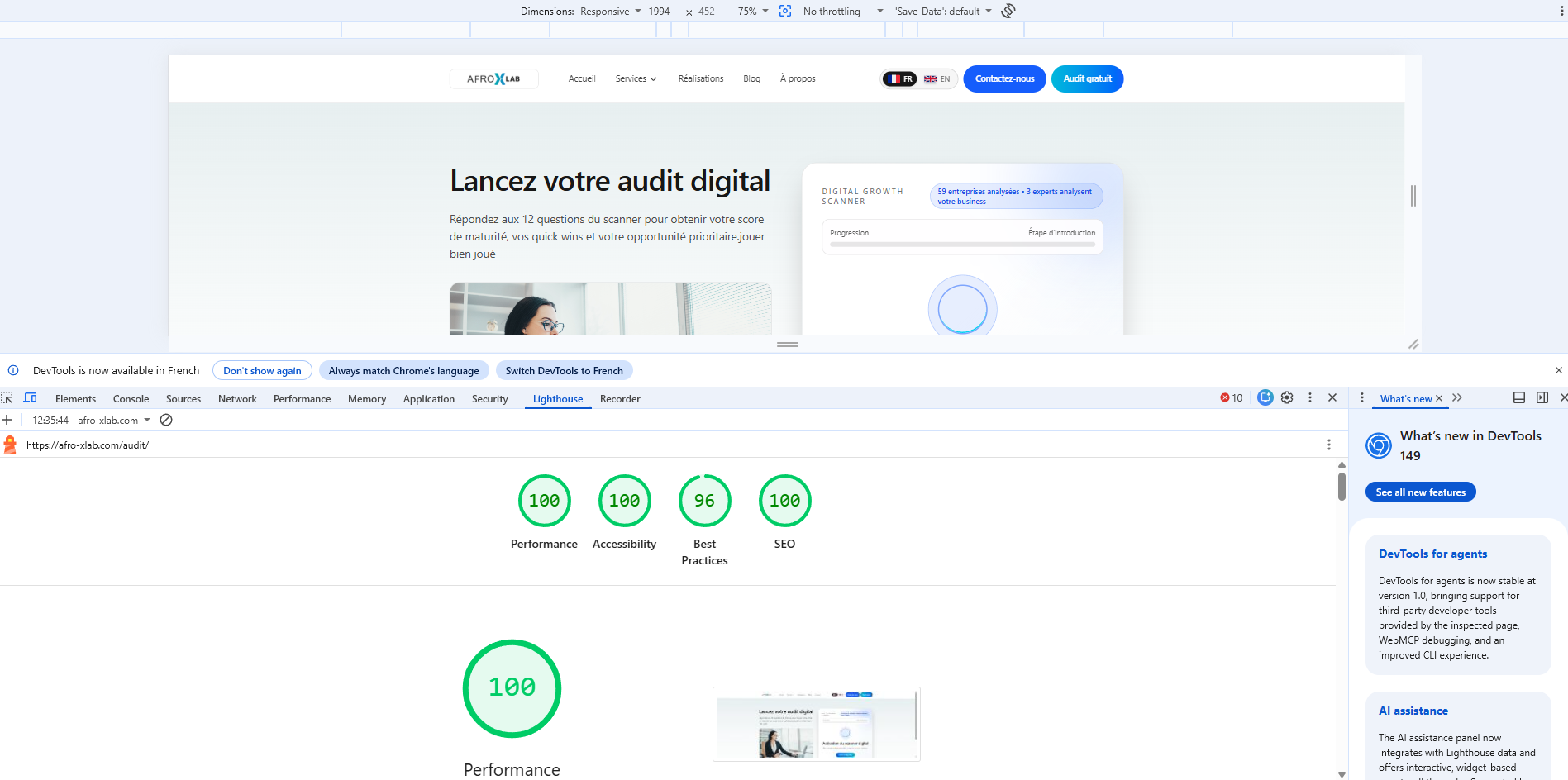 Gestion de contenu Afro X Lab
